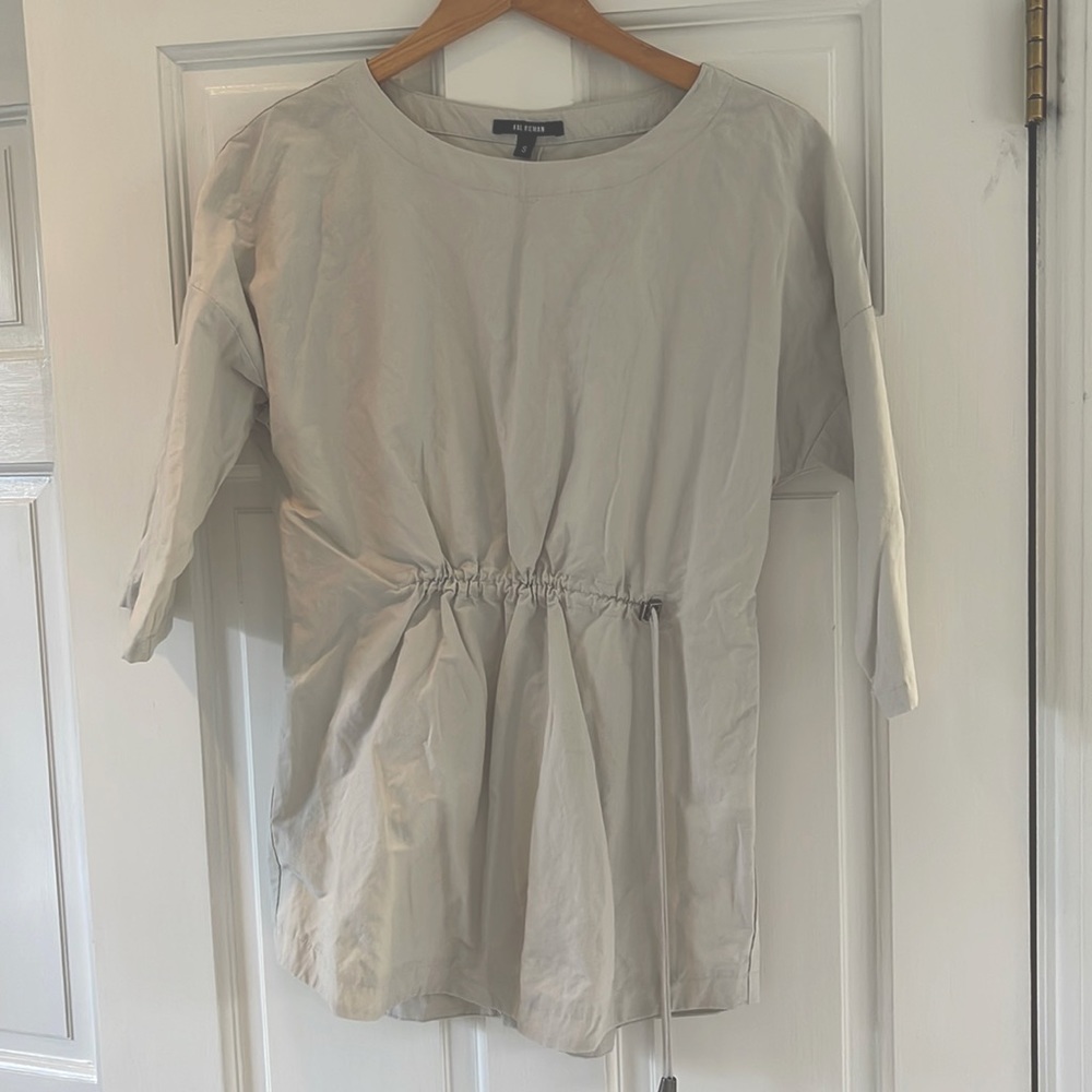 Kal Rieman cinch shirt in stone